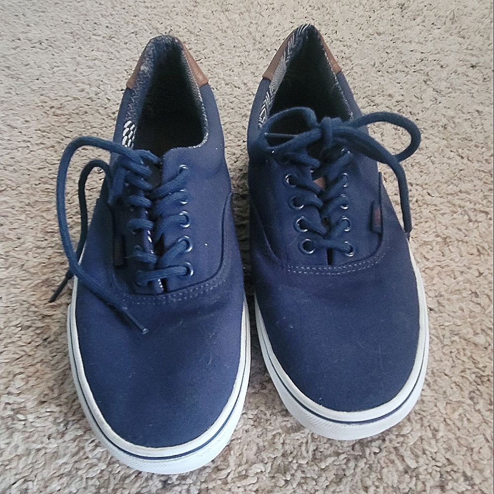 Size 10.5 blue vans shoes